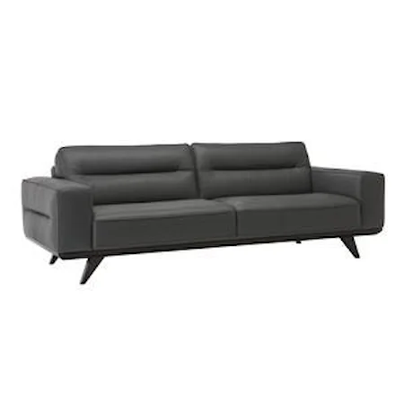 Contemporary 2-Cushion Sofa with Splayed Legs